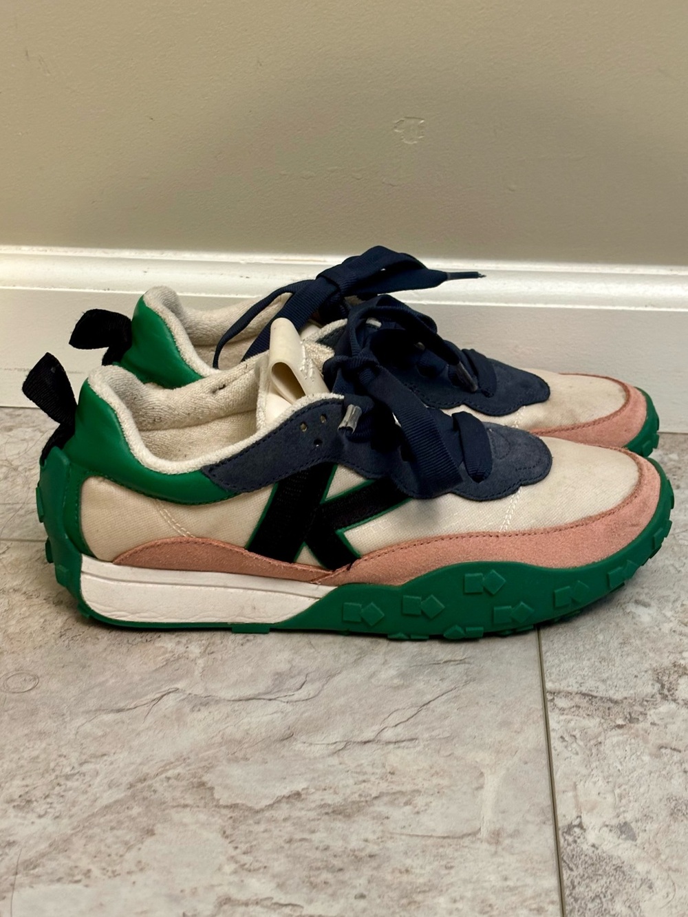 Kate Spade New York K As In Kate Sneakers White Green Women 6.5 B US Shoes